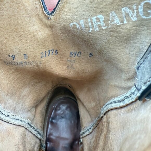 Durango Men Size 9D 21775 Light Grey Leather Pointed Toe Pull On Western Boot - Picture 10 of 14